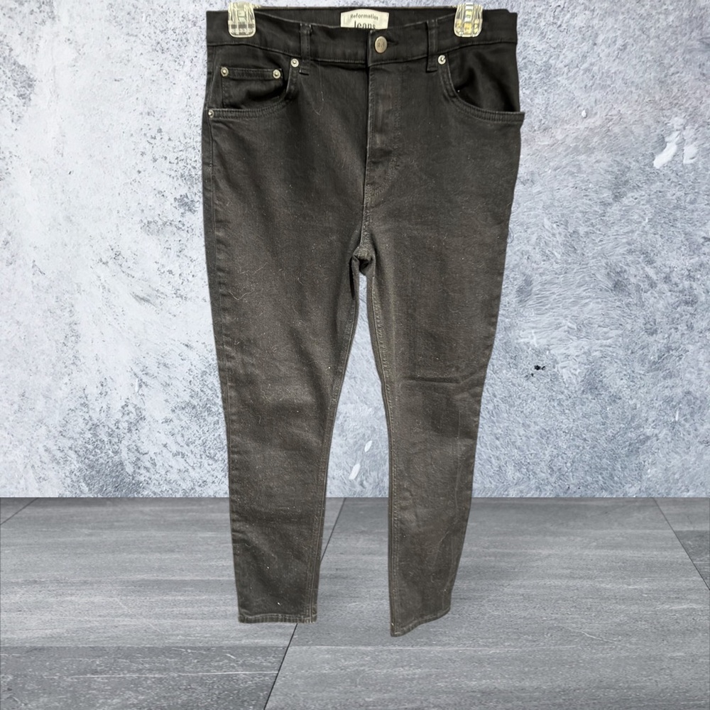 Reformation Black Skinny Fit Jeans